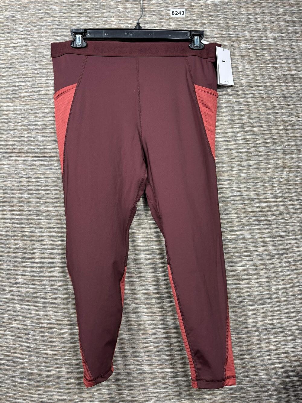 Nike Leggings Womens XXL Red Pro Dri-FIT Compression High Rise FN3162-652